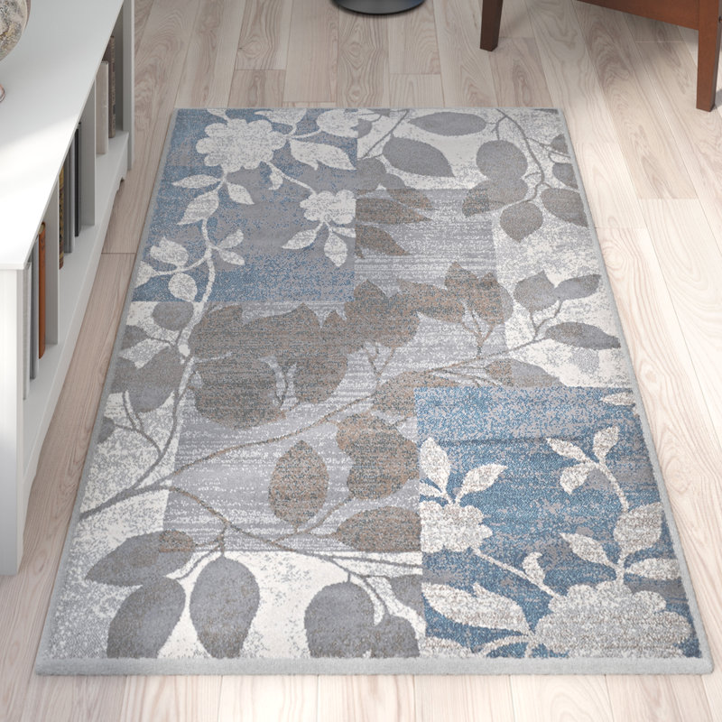 Winston Porter Albion Beige/Blue Area Rug & Reviews Wayfair